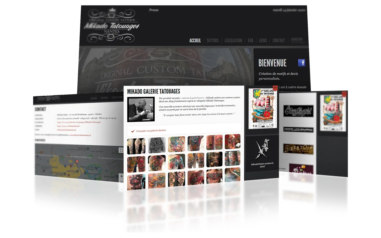 Aperçu du projet Mikado Tattoos